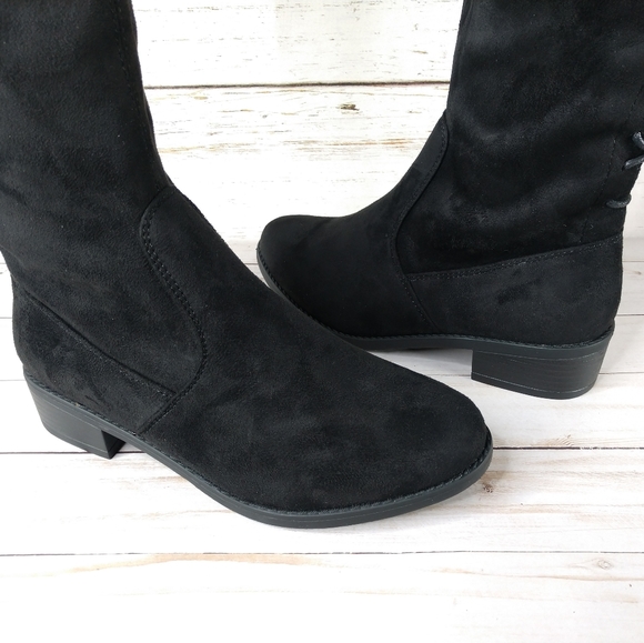 Top Moda Over The Knee Faux Suede Boots - Picture 8 of 11